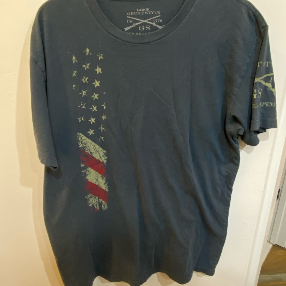 Grunt Style Dark Blue Patriotic Tee
